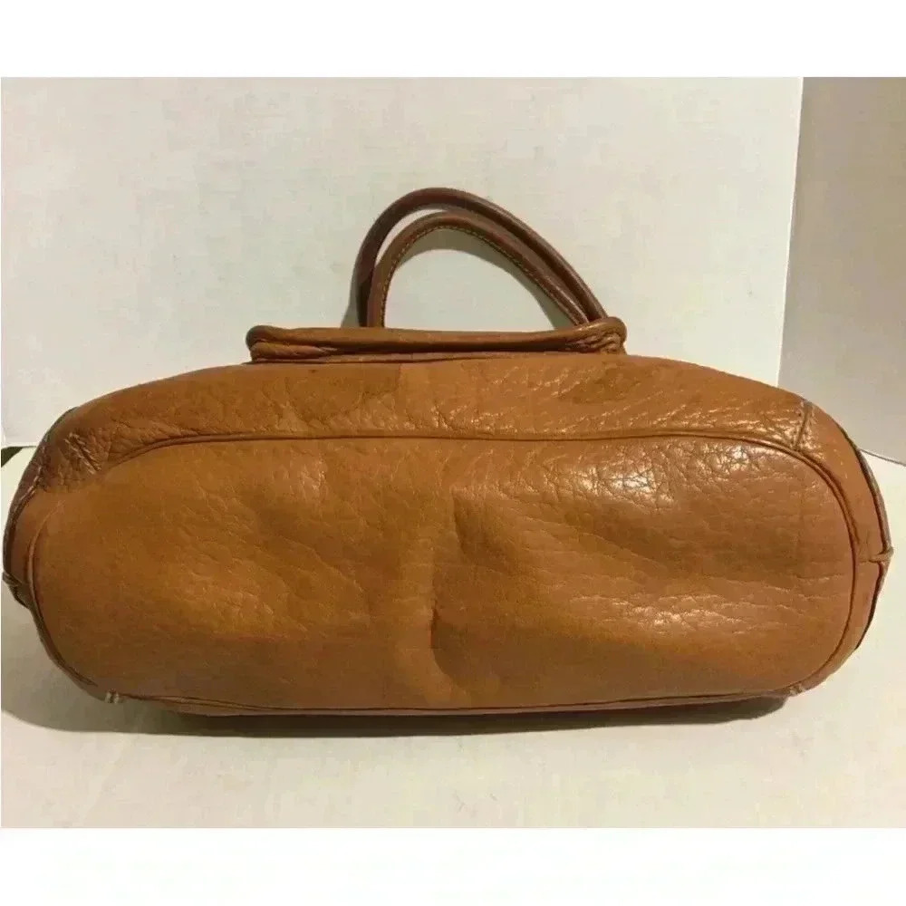 Michael kors brown distressed leather shoulder handbag - Picture 3 of 13